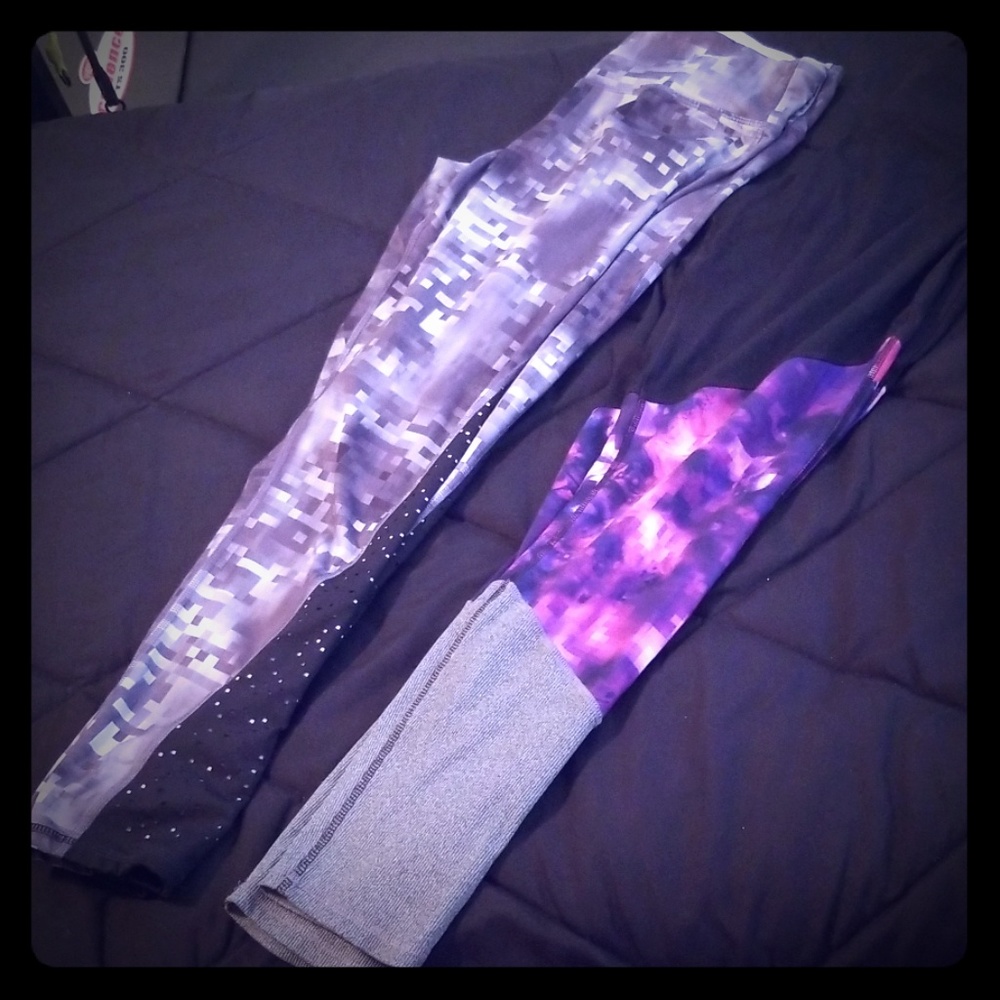 2 pair athletic leggings size XXL